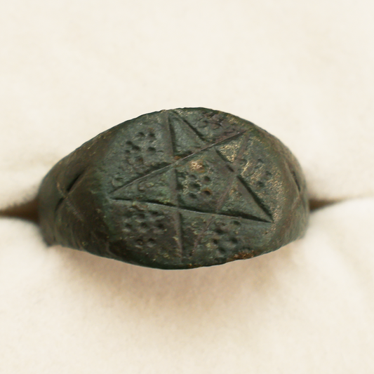 Roman Bronze Pentagram Ring