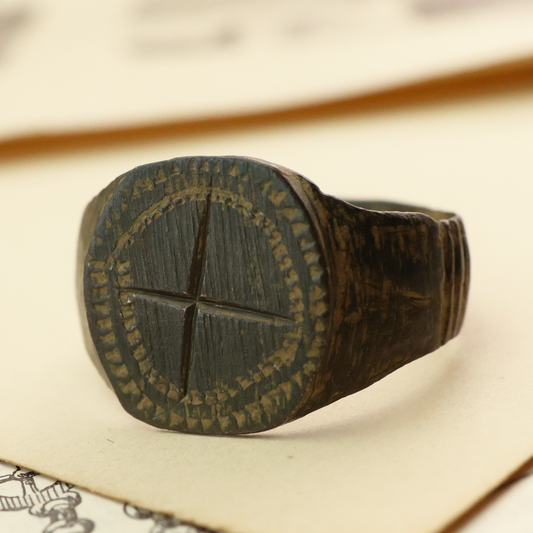 Roman Bronze Ring Depicting Northern Star