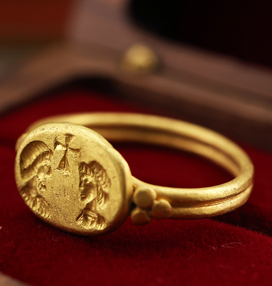 Early Byzantine Gold Marriage Ring