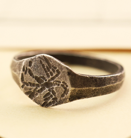 Roman Silver Eagle Ring