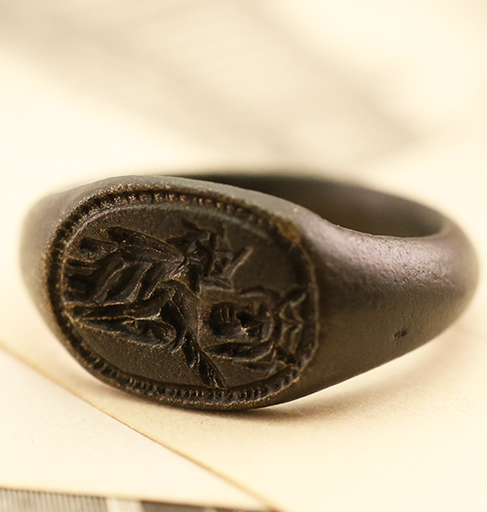 Byzantine Bronze Icon Ring