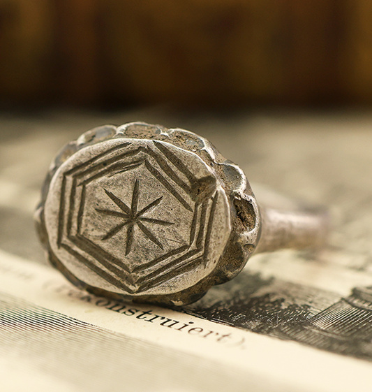 Byzantine Silver Cross Ring