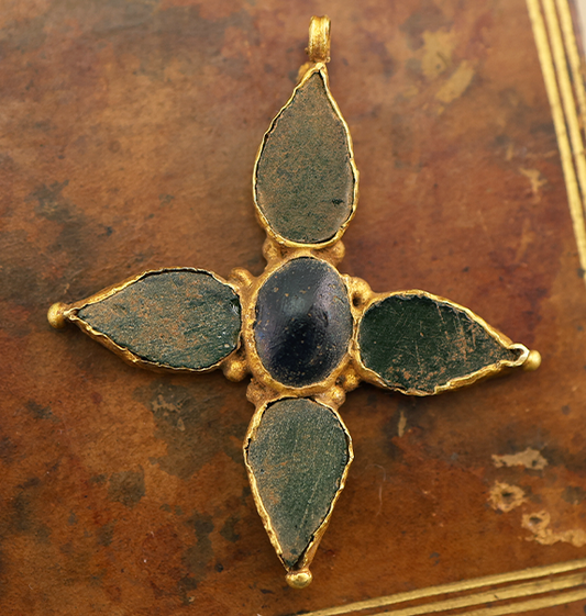 Frankish Gold Cross Pendant