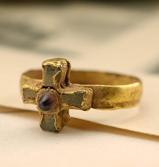 Frankish Gold Cross Ring