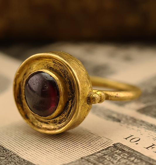 Viking / Saxon Gold Gilt Ring