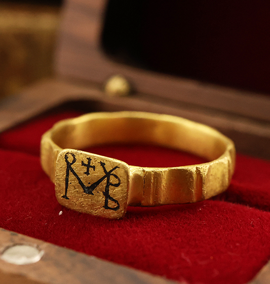 Byzantine Gold Monogram Ring